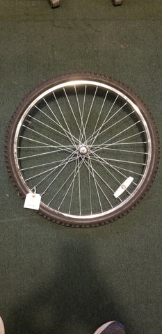 Used: 26" steel rear wheel. With tire, freewheel